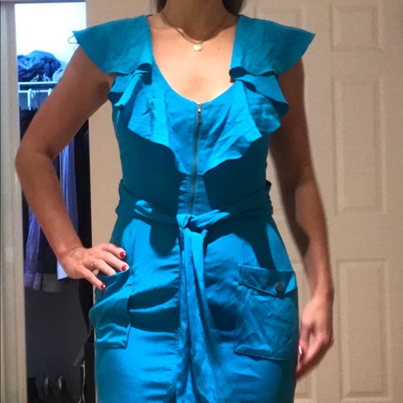 Bebe Satin Summer Dress - Picture 2 of 4